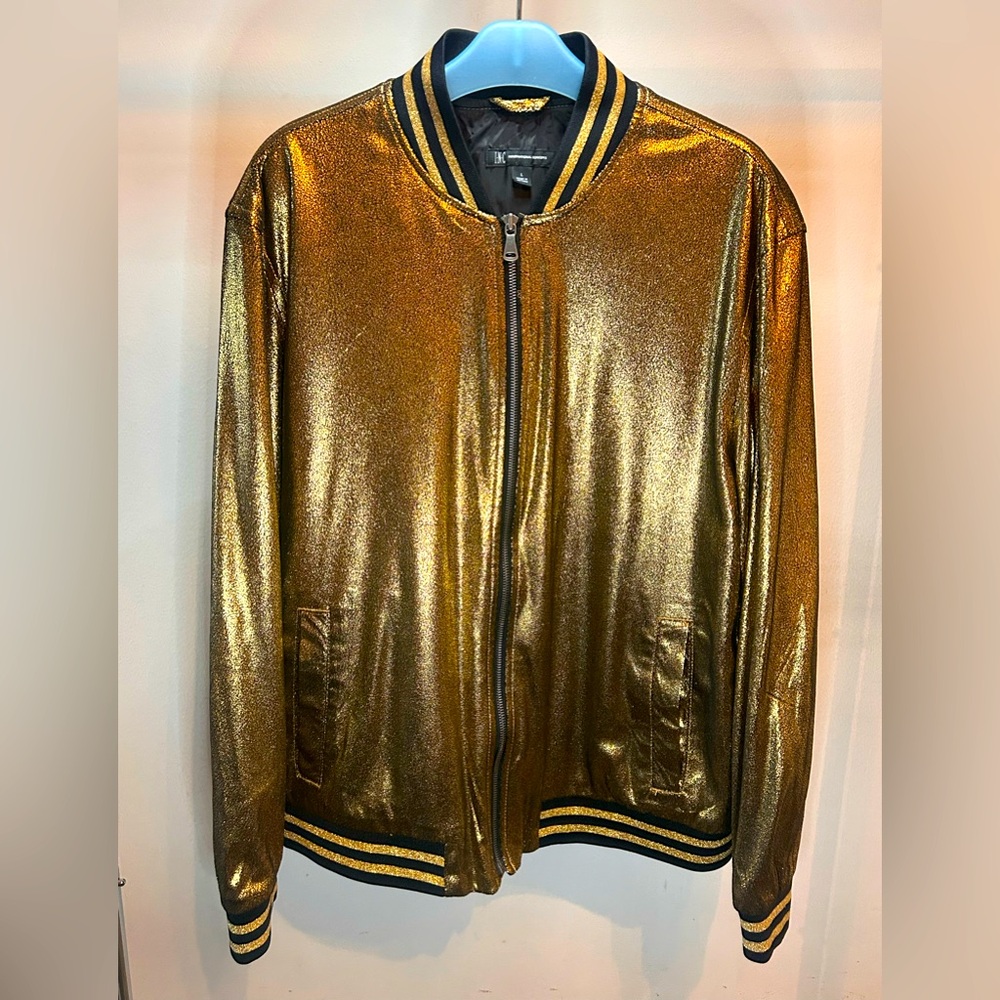 New International Concepts Gold jacket. Size L